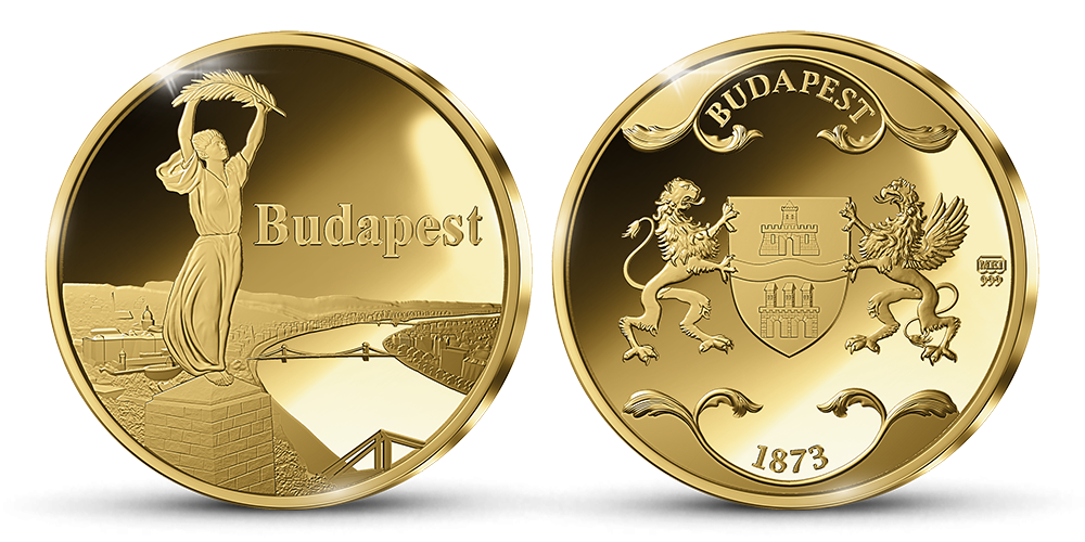 Magyar Éremkibocsátó Kft - Budapest színarany érem