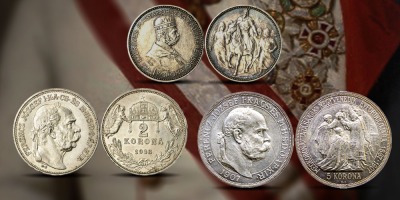 Magyar Éremkibocsátó Kft. -Birodalmi Aranykor - Ferenc József ezüst koronák díszdobozban - prémium