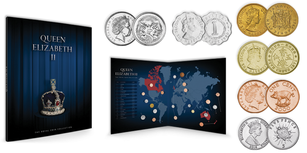 Magyar Éremkibocsátó Kft. - II. Erzsébet érmék a világ körül