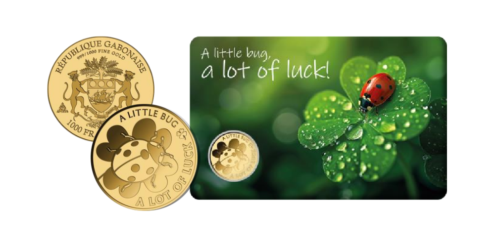 Magyar Éremkibocsátó Kft. - Katicabogár színarany érme tartókártyában