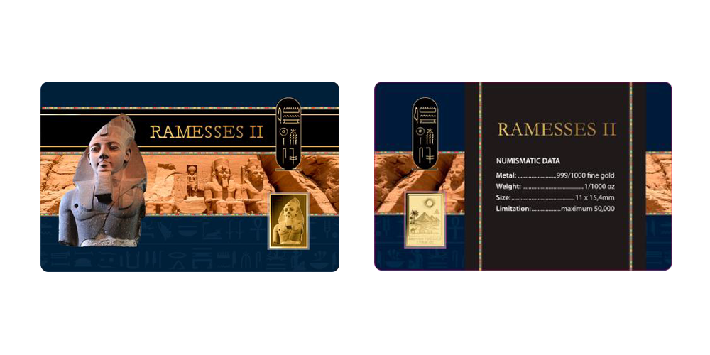 Magyar Éremkibocsátó Kft. -  Színarany II. Ramszesz fáraó érem