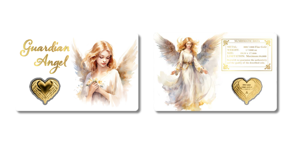 Magyar Éremkibocsátó Kft. - Színarany Őrangyal érem tartókártyában