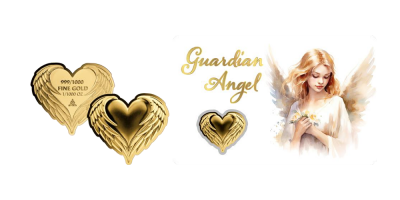 Színarany Őrangyal érem tartókártáyban