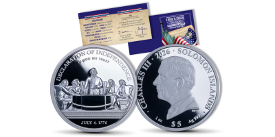 Thomas Jefferson 1 unciás színezüst érme 
