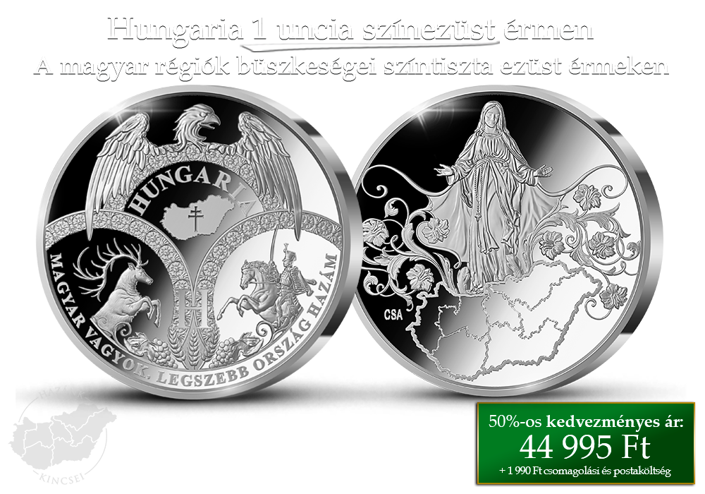 A magyar r&eacute;gi&oacute;k b&uuml;szkes&eacute;gei sz&iacute;nez&uuml;st &eacute;rmeken