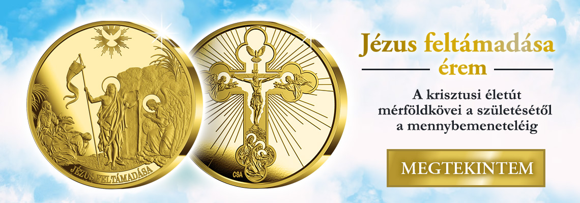 Jézus élete kollekció első eleme: Jézus feltámadása emlékérem