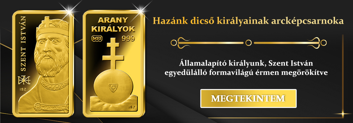 Arany Királyok kollekció - Szent István emlékérem