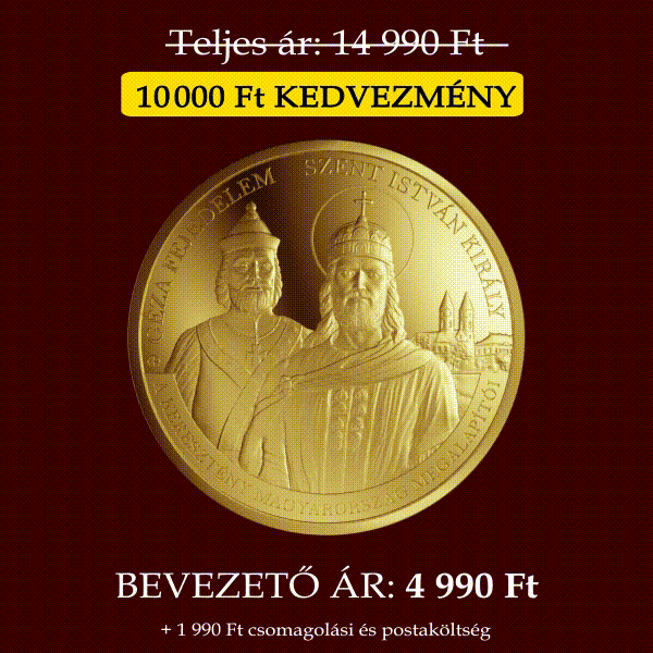 Szent István trónra lépésének 1030. évfordulója emlékérem