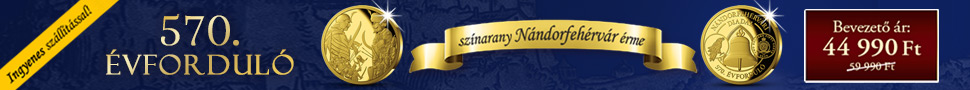 Színarany Nándorfehérvár 570 emlékérme