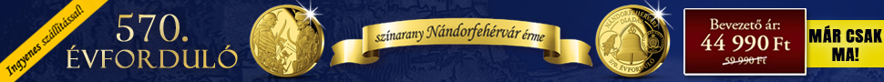 Színarany Nándorfehérvár 570 emlékérme
