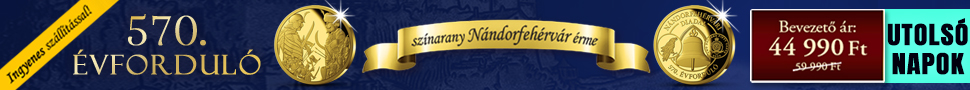 Színarany Nándorfehérvár 570 emlékérme