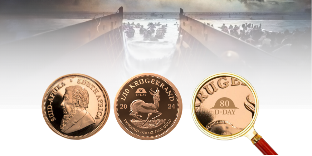 Magyar Éremkibocsátó Kft. - 1/10 unciás Krugerrand D-Day 80 verdejeggyel