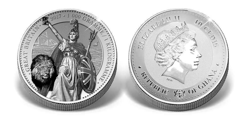 Magyar Éremkibocsátó Kft. - 1 kilogrammos ezüst Britannia érme Magyar Éremkibocsátó Kft. - 1 kilogrammos ezüst Britannia érme