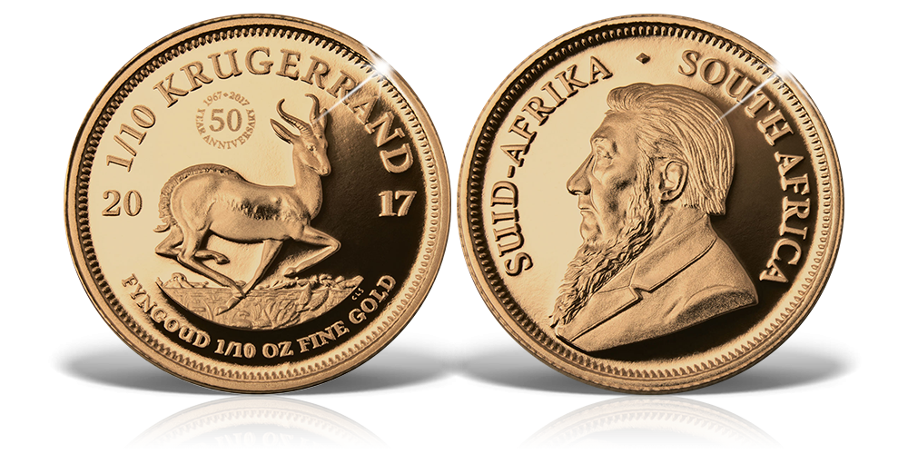 Magyar Éremkibocsátó Kft. - 50. évfordulós 1/10 unciás Krugerrand Magyar Éremkibocsátó Kft. - 50. évfordulós 1/10 unciás Krugerrand