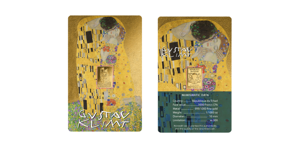 Magyar Éremkibocsátó Kft. -  Klimt  A csók c. festménye színaranyon