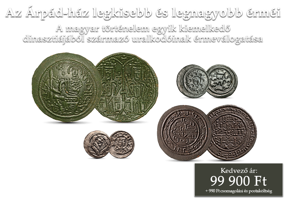 Árpád-ház történelmi érmeszett