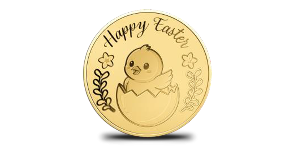 Magyar Éremkibocsátó Kft. - Színarany húsvéti érem tartókártyában