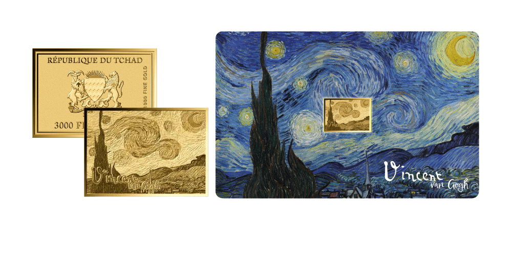 Magyar Éremkibocsátó Kft. -  Van Gogh Csillagos éj festménye színaranyon