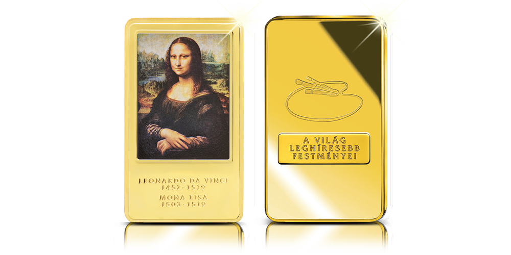 Magyar Éremkibocsátó - A világhírű Leonardo da Vinci festmény színarannyal bevont rúdon