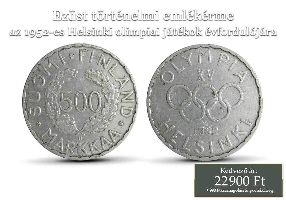 Eredeti 1952-ben kibocsátott Olimpiai emlékérme