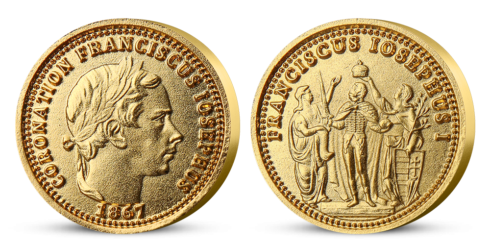 Magyar Éremkibocsátó Kft. - Színarannyal bevont Ferenc József portré szett