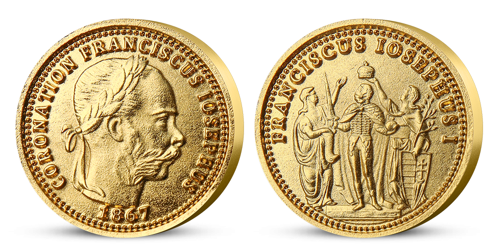 Magyar Éremkibocsátó Kft. - Színarannyal bevont Ferenc József portré szett