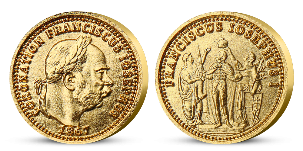 Magyar Éremkibocsátó Kft. - Színarannyal bevont Ferenc József portré szett