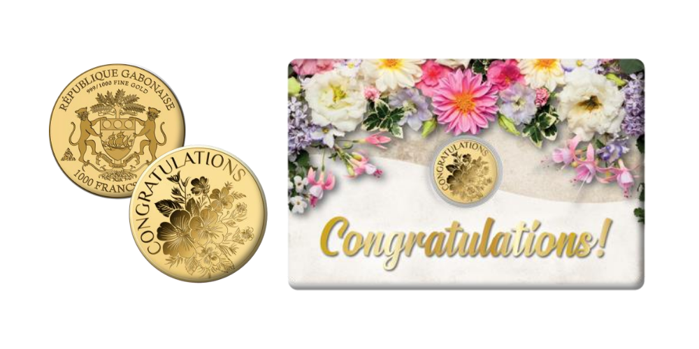  Magyar Éremkibocsátó Kft. -  Gratulálok feliratú érme tartókártyában 