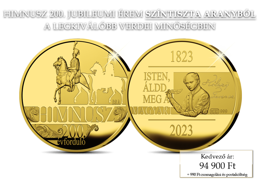Színarany Himnusz érem a 200. évfordulóra