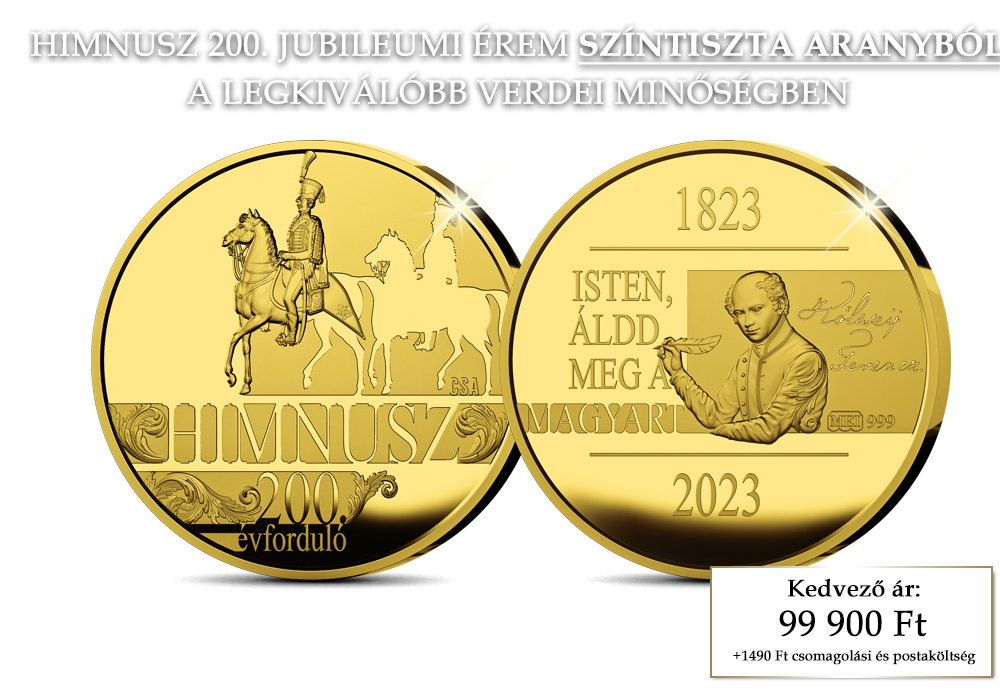 Színarany Himnusz érem a 200. évfordulóra