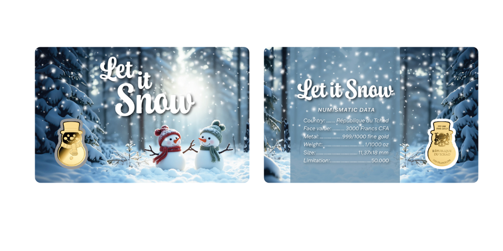 Magyar Éremkibocsátó Kft. - Hóember színarany érme tartókártyában