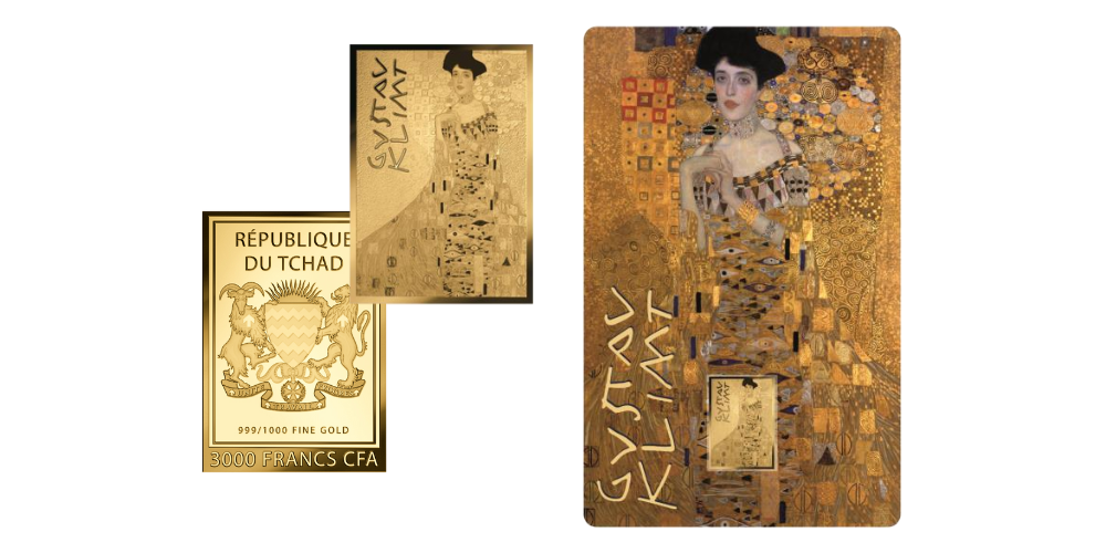 Magyar Éremkibocsátó Kft. -  Klimt Hölgy aranyban festménye színaranyon