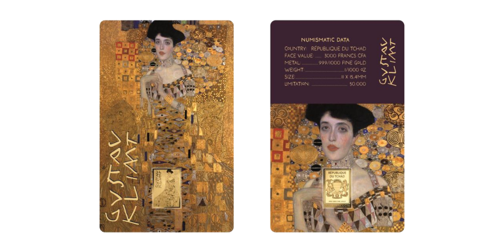 Magyar Éremkibocsátó Kft. -  Klimt Hölgy aranyban festménye színaranyon
