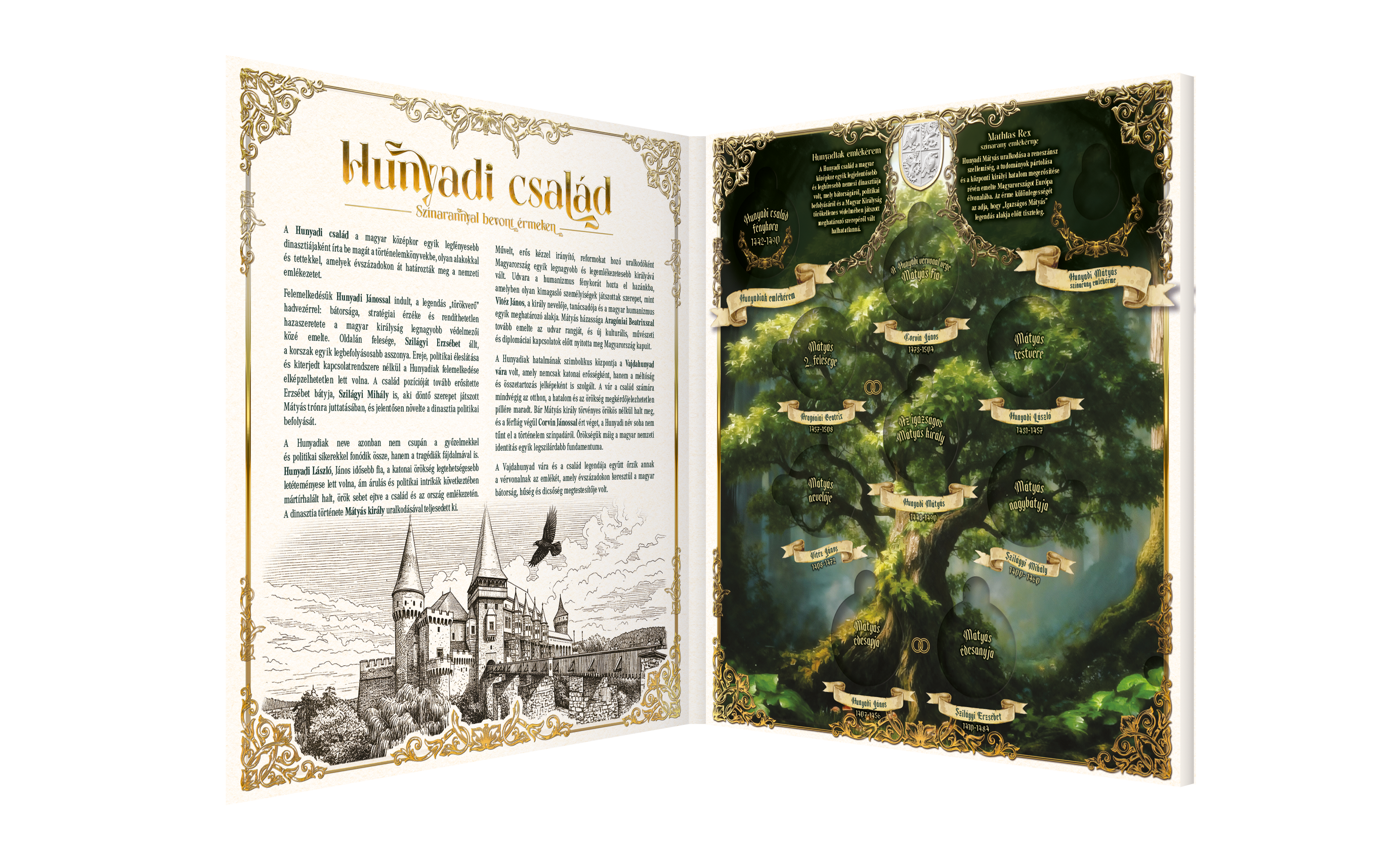 Magyar Éremkibocsátó Kft - Hunyadi család éremgyűjtő album