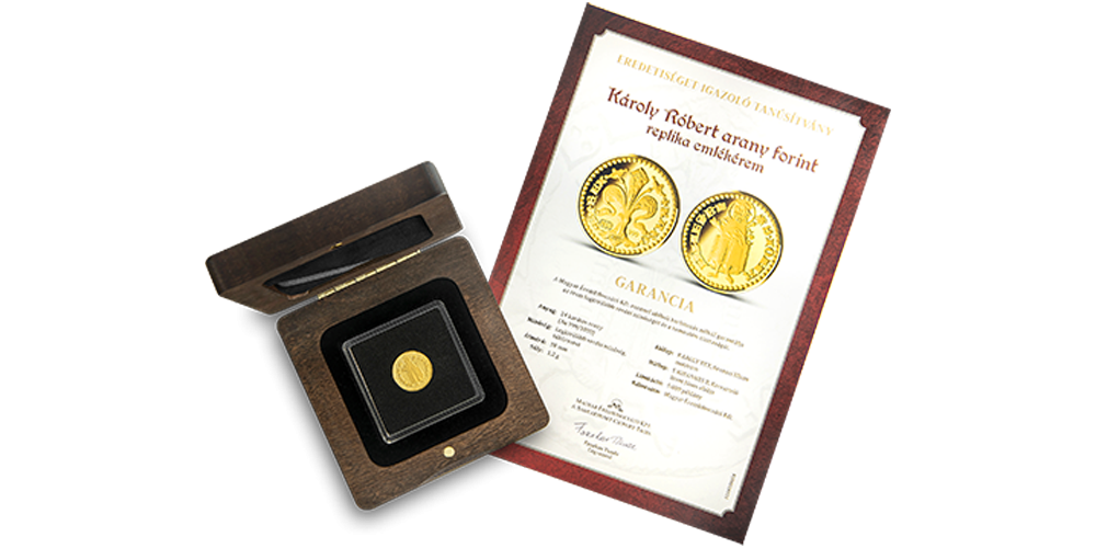 Magyar Éremkibocsátó Kft. - Károly Róbert arany forint replika