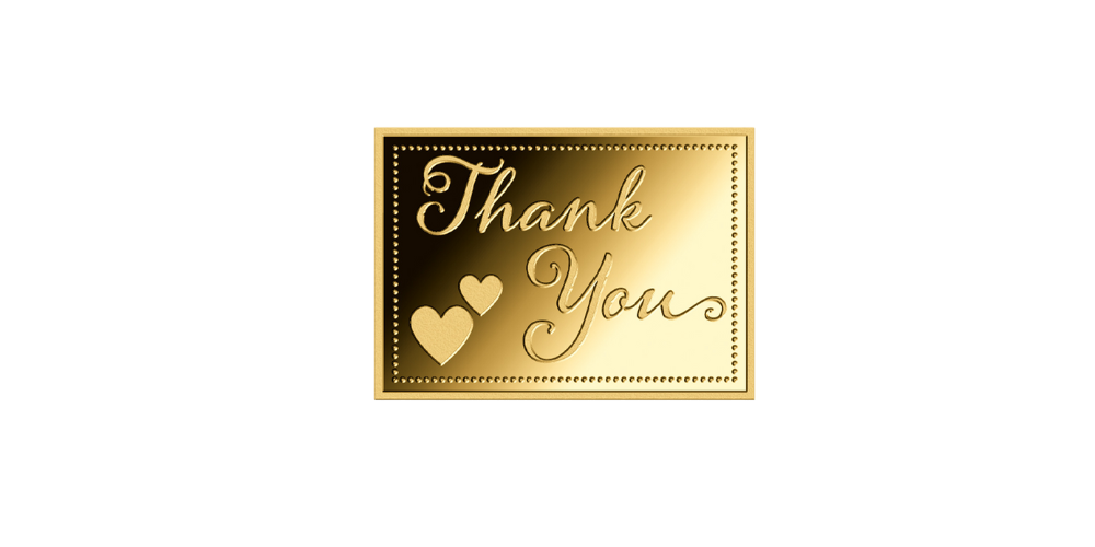 Magyar Éremkibocsátó Kft. -  Színarany érme köszönöm felirattal