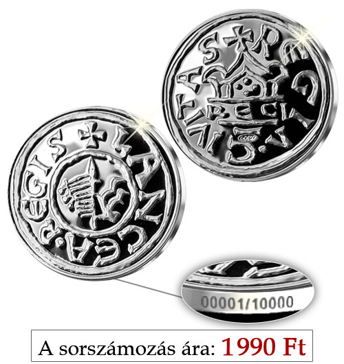 Magyar Éremkibocsátó Kft. - Sorszámozott, színezüsttel bevont Lancea Regis érem