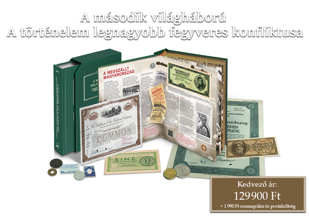 Rendkívüli numizmatikai könyv 63 történelmi kibocsátással!