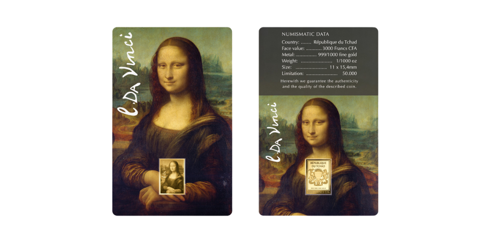 Magyar Éremkibocsátó Kft. -  Leonardo Mona Lisa festménye színaranyon