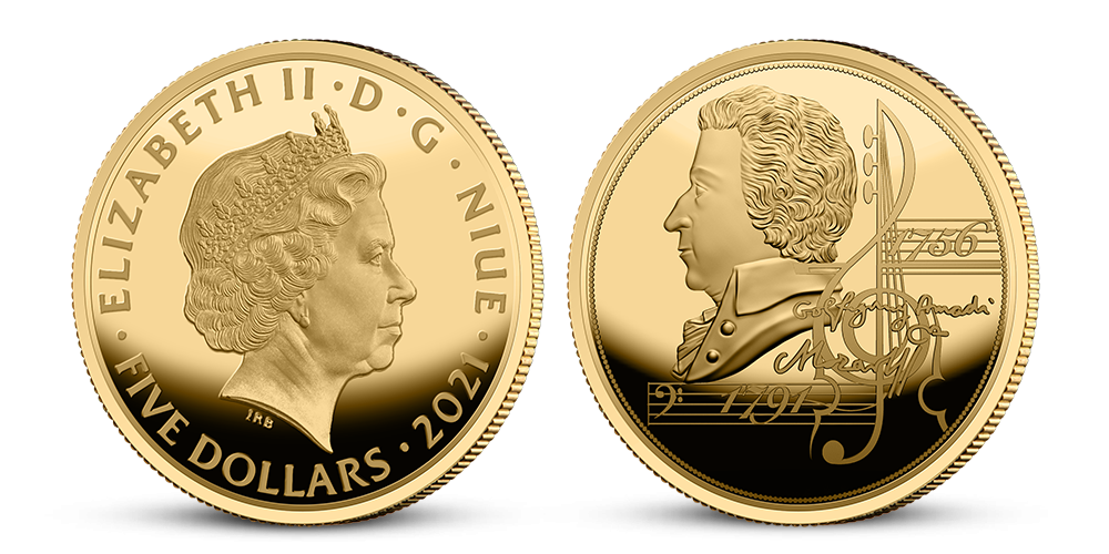   Magyar Éremkibocsátó Kft. - Színarany Mozart érme