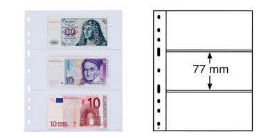 OPTIMA 3C átlátszó albumlapok bankjegyekhez