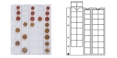 OPTIMA EURO Lefűzhető lapok csomagban teljes euró szettekhez