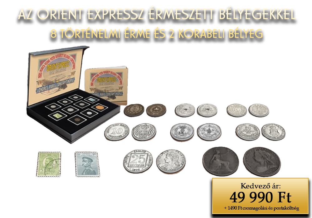 Exkluzív érmeszett az Orient expressz tiszteletére: