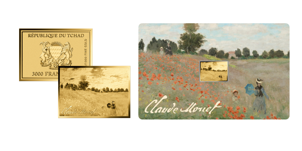 Magyar Éremkibocsátó Kft. -  Monet Pipacsmező festménye színaranyon