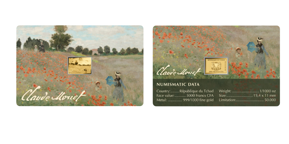 Magyar Éremkibocsátó Kft. -  Monet Pipacsmező festménye színaranyon