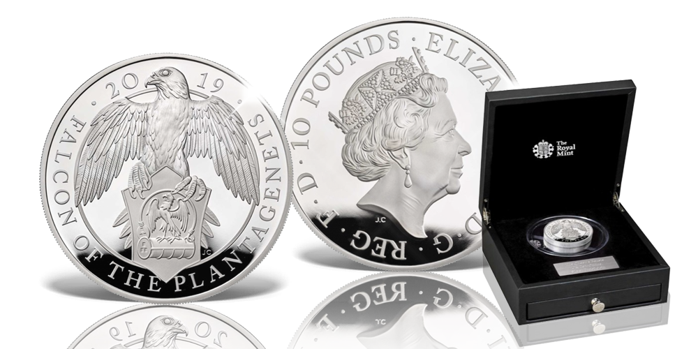 Magyar Éremkibocsátó Kft. - 10 oz színezüst Plantagenet sólyom Magyar Éremkibocsátó Kft. - 10 oz színezüst Plantagenet sólyom