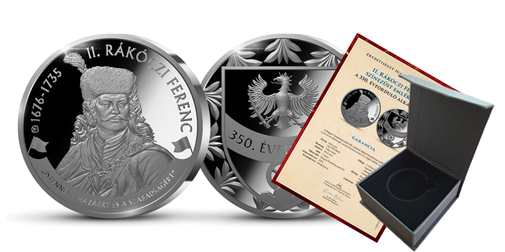 Magyar Éremkibocsátó Kft. - II. Rákóczi Ferenc 1 uncia színezüst