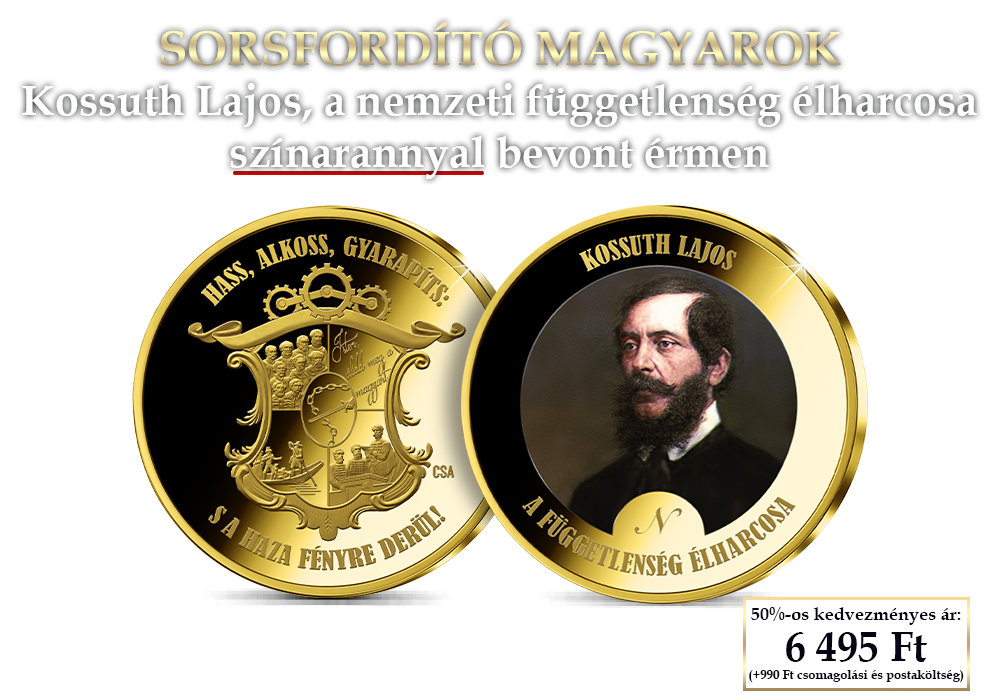 A reformkor legnagyobbjai színarannyal bevont érmeken