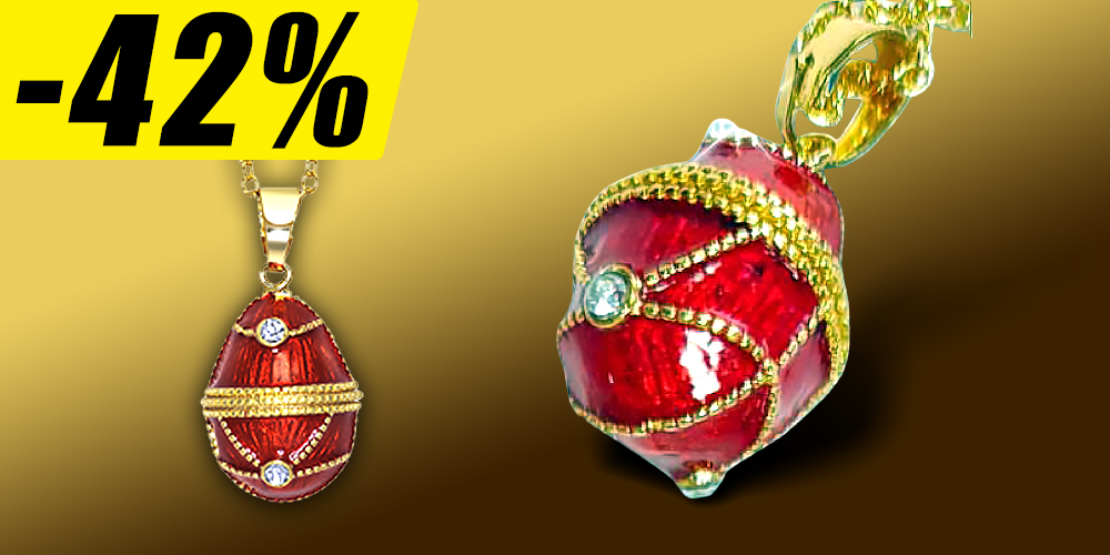 Magyar Éremkibocsátó Kft. - Swarovski kristályokkal díszített Fabergé medál Magyar Éremkibocsátó Kft. - Swarovski kristályokkal díszített Fabergé medál
