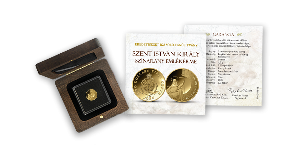  Magyar Éremkibocsátó Kft. - Szent István király színarany érem
